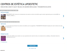 Tablet Screenshot of lipoestetic.blogspot.com