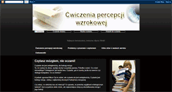 Desktop Screenshot of cwiczeniapercepcjiwzrokowej.blogspot.com