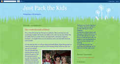 Desktop Screenshot of justpackthekids.blogspot.com