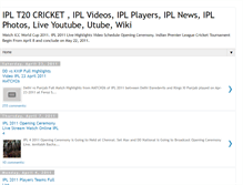 Tablet Screenshot of ipl-india-cricket.blogspot.com