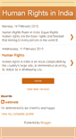 Mobile Screenshot of humanrightsinindia.blogspot.com