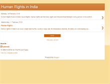 Tablet Screenshot of humanrightsinindia.blogspot.com