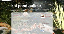 Desktop Screenshot of koipondbuilder.blogspot.com