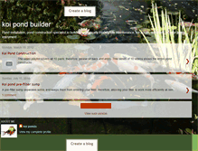 Tablet Screenshot of koipondbuilder.blogspot.com