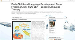 Desktop Screenshot of earlychildhoodlanguagedevelopment.blogspot.com