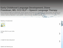 Tablet Screenshot of earlychildhoodlanguagedevelopment.blogspot.com