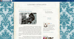 Desktop Screenshot of lirismoofegante.blogspot.com