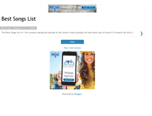 Tablet Screenshot of bestsongslist.blogspot.com