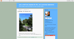 Desktop Screenshot of justasmallone.blogspot.com