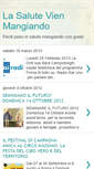 Mobile Screenshot of lasalutevienmangiando.blogspot.com