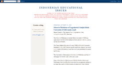 Desktop Screenshot of indonesianeducationalissues.blogspot.com