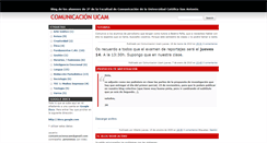 Desktop Screenshot of comunicacionucam.blogspot.com