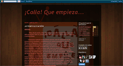 Desktop Screenshot of callaqueempieza.blogspot.com