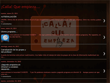 Tablet Screenshot of callaqueempieza.blogspot.com