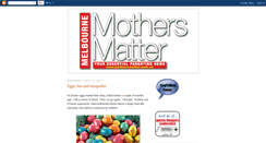 Desktop Screenshot of mothersmatterblog.blogspot.com