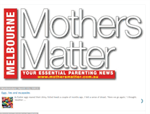 Tablet Screenshot of mothersmatterblog.blogspot.com