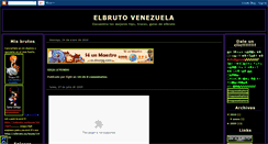 Desktop Screenshot of elbruto-venezuela.blogspot.com