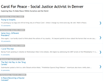 Tablet Screenshot of carolforpeace.blogspot.com