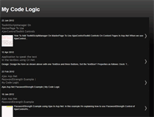 Tablet Screenshot of mycodelogic.blogspot.com