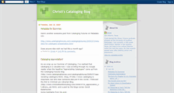 Desktop Screenshot of christiscatalogingblog.blogspot.com