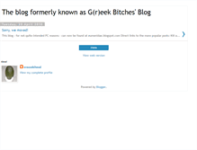 Tablet Screenshot of greekbitches.blogspot.com