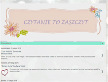 Tablet Screenshot of czytanietozaszczyt.blogspot.com