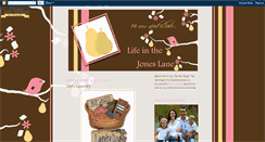 Desktop Screenshot of lifeinthejoneslane.blogspot.com