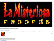 Tablet Screenshot of lamisteriosarecords.blogspot.com