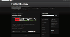 Desktop Screenshot of footballfantasy823.blogspot.com