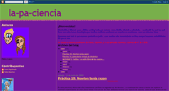 Desktop Screenshot of la-pa-ciencia.blogspot.com