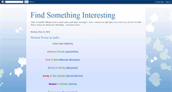 Desktop Screenshot of findsomethinginterestinghere.blogspot.com
