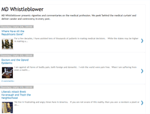 Tablet Screenshot of mdwhistleblower.blogspot.com