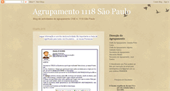 Desktop Screenshot of agrupamento1118.blogspot.com