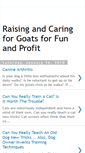 Mobile Screenshot of caring-raising-goats.blogspot.com