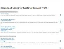 Tablet Screenshot of caring-raising-goats.blogspot.com