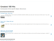 Tablet Screenshot of greatest100hits.blogspot.com