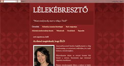 Desktop Screenshot of lelekebreszto.blogspot.com