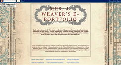 Desktop Screenshot of mrsjweaverse-portfolio.blogspot.com