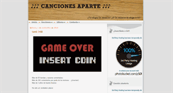 Desktop Screenshot of cancionesaparte.blogspot.com