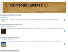 Tablet Screenshot of cancionesaparte.blogspot.com