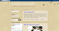 Desktop Screenshot of parliamodattualita.blogspot.com