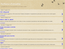 Tablet Screenshot of parliamodattualita.blogspot.com