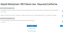 Tablet Screenshot of muhajireenmasjid.blogspot.com