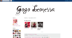 Desktop Screenshot of gogoleonessa.blogspot.com