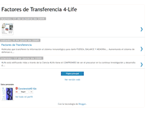 Tablet Screenshot of factoresdetransferencia4-life.blogspot.com