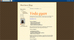 Desktop Screenshot of mustknowblogs.blogspot.com