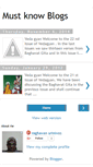 Mobile Screenshot of mustknowblogs.blogspot.com