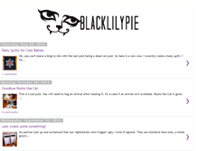 Tablet Screenshot of blacklilypie.blogspot.com