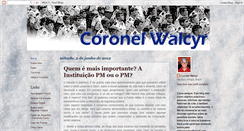 Desktop Screenshot of coronelwalcyr.blogspot.com