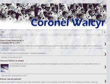 Tablet Screenshot of coronelwalcyr.blogspot.com